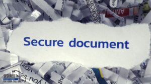 Ripped paper that says "secure document"
